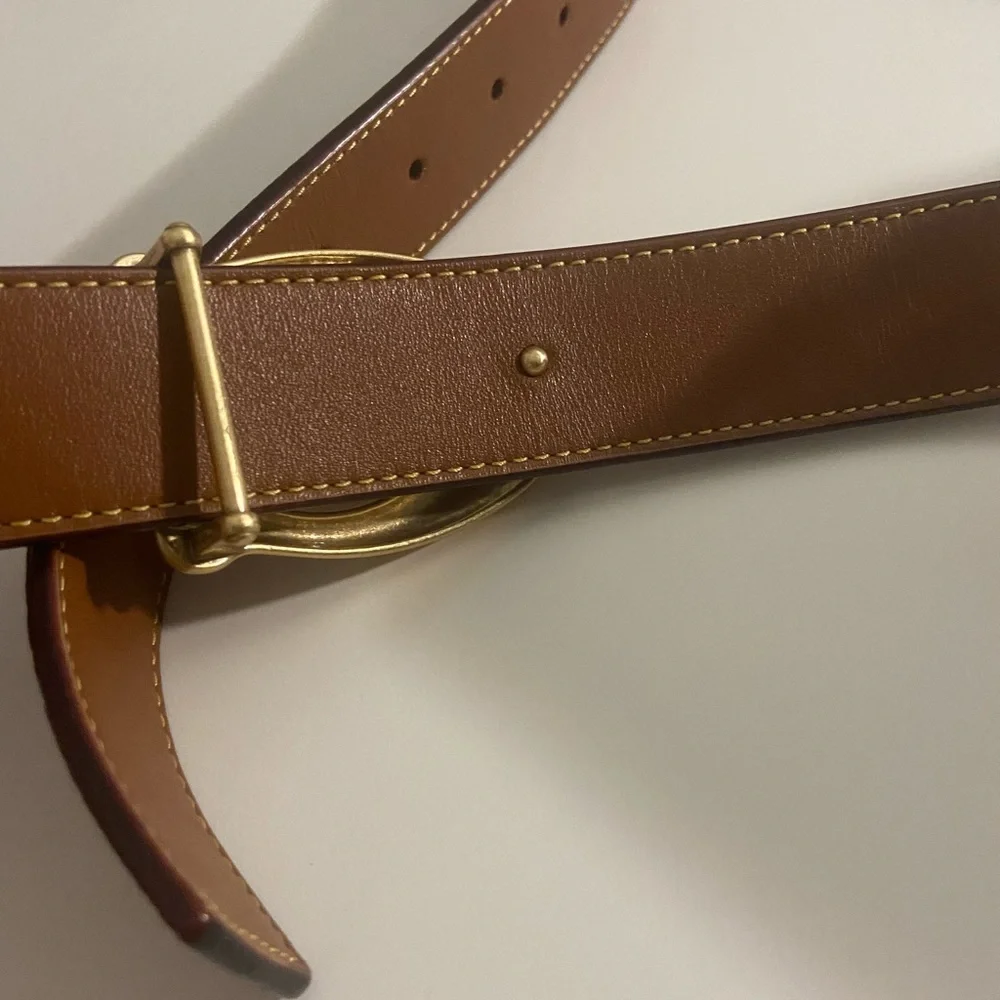 Coach reversible C signature red/brown belt - Picture 4 of 9